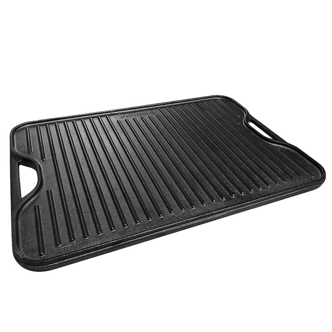 Plancha Reversible Hierro Fundido Precurado 33 x 21 cm