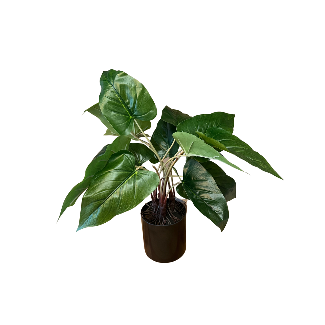 Planta Anthurium artificial de 45 cm 14 hojas